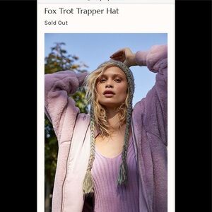 New Free People Fox Trot Trapper Hat  green